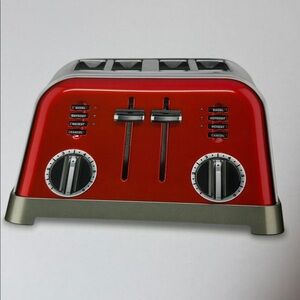 Cuisinart® 4-Slice Toaster In Red, Dual Controls and multiple shade options NWT
